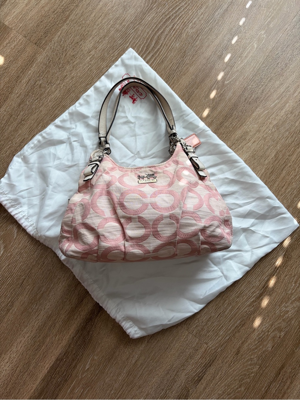 Y2K Coach Baby Pink Shoulder Bag